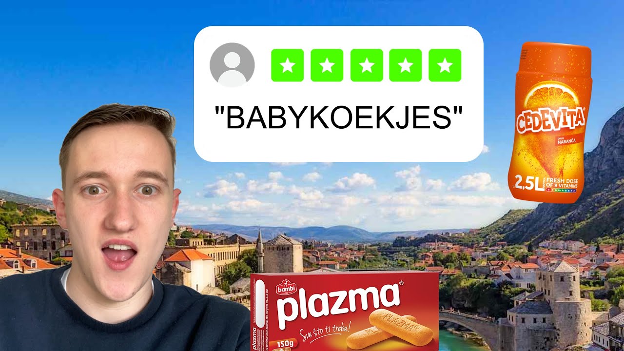 Vlog 2 Thumbnail - Ik testte de beste balkan snacks!