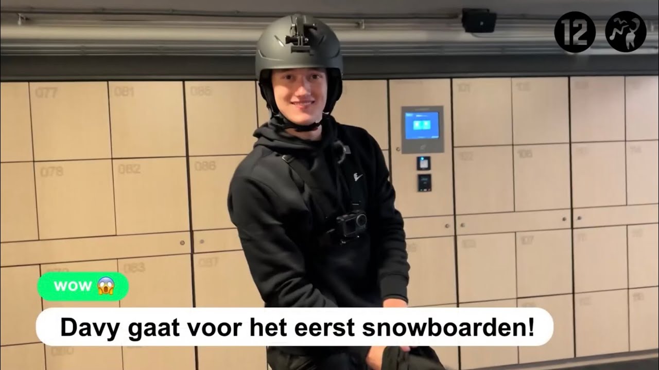 Vlog 5 Thumbnail - Ik ga voor het eerst snowboarden!